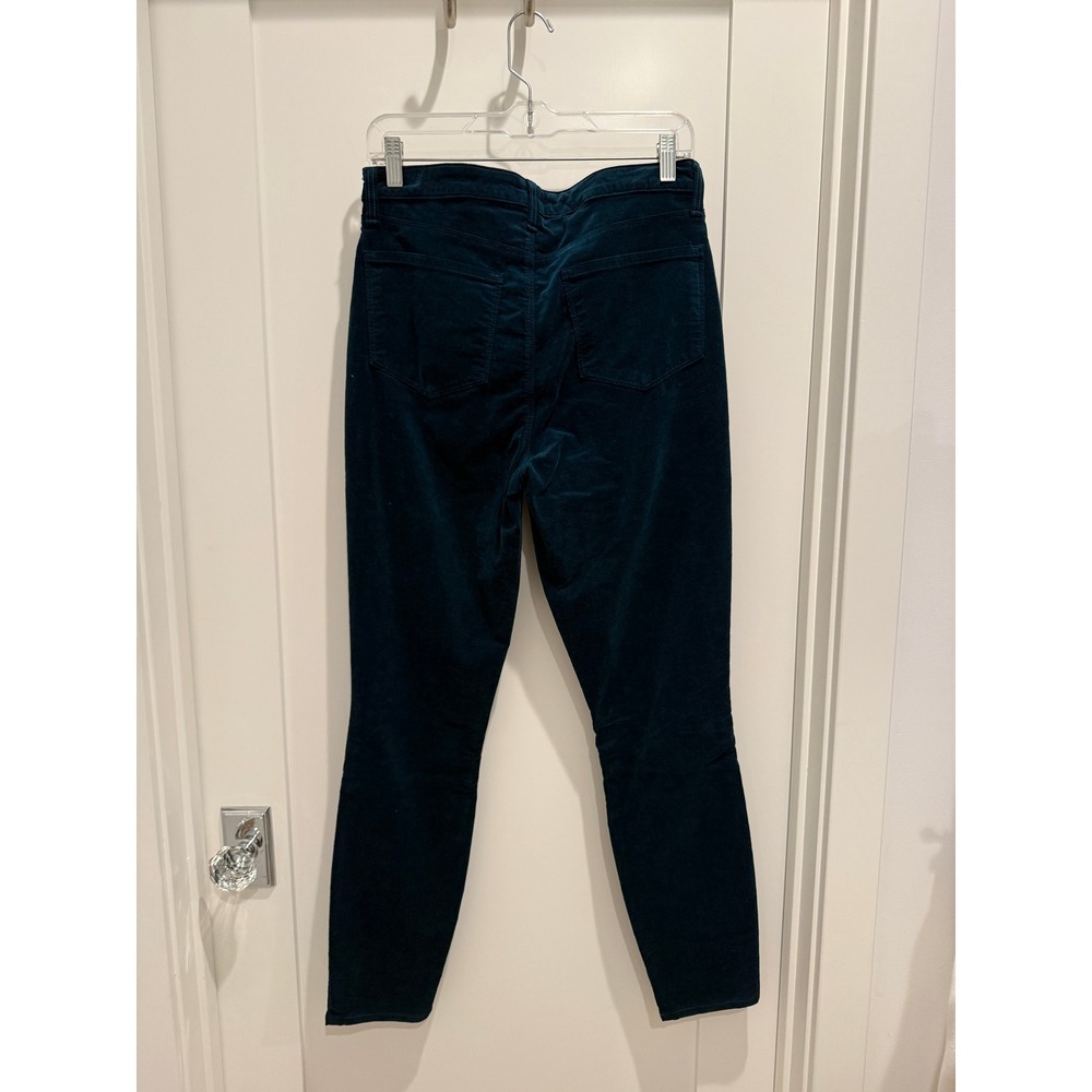 NWT L'AGENCE Monique Dark Navy Velvet Skinny Jeans Size 29 Ultra High Rise - Picture 5 of 8